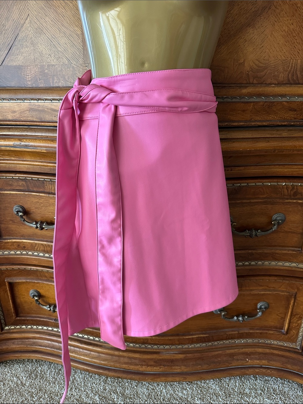 Never Fully Dressed Pink Leather Jacket